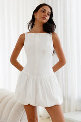 Dainty Style Mini Dress White