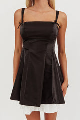 Night Rider Fit And Flare Mini Dress Black