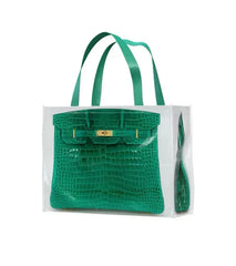 Grocery Bags Creative Parody Platinum Bag Print Woven Bag Full Take Down Birkin Fitness Casual Bag
