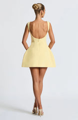 Alana Mini Dress - Lemon