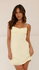 Margie Mini Dress - Yellow