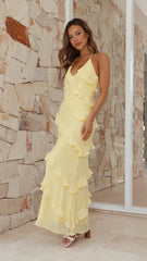Sophia Maxi Dress - Lemon