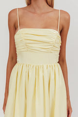 Love Songs Back Bow Maxi Dress Butter