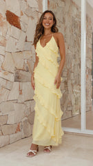 Sophia Maxi Dress - Lemon
