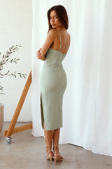 Panorama Midi Dress Green