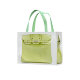 GroceryBags Creative Platinum Print Woven Bag Mint Green