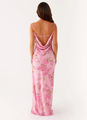Orlando Maxi Dress - Pink Floral Print