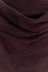 Bexley Draped Mini Dress - Dark Chocolate