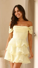 Lanelle Mini Dress - Yellow