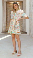 Paloma Mini Dress - Palm Spring