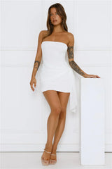 Island Horizon Strapless Mini Dress White