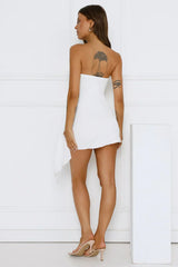 Island Horizon Strapless Mini Dress White