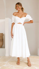 Hulu Maxi Dress - White